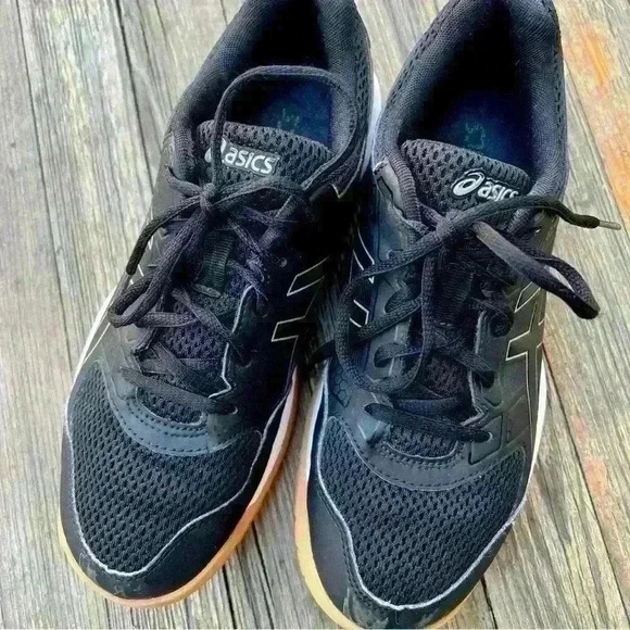 ASICS Gel Rocket Men's Black Sneakers Size 8.5 - Picture 3 of 6